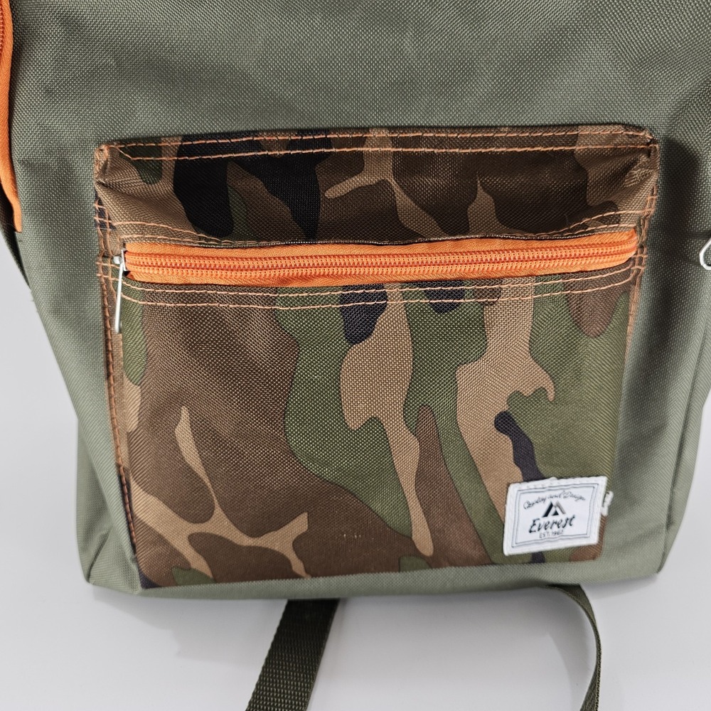 Everest Backpack Olive Camo Colorblock School Travel Daypack Model 1045CB - Picture 3 of 16